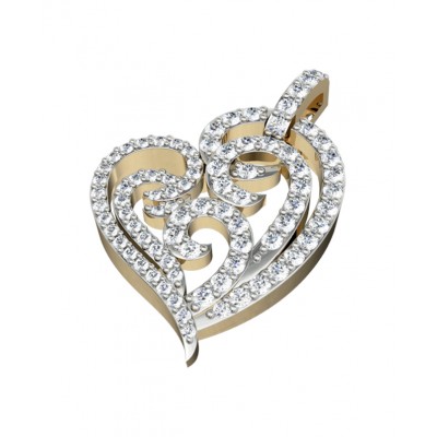 Simply Endearing Diamond Heart Pendant